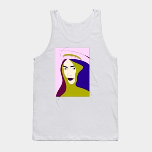 Fair #woman #girl #beauty #fineart #popart #home #decor #fashion #buyart #artprint #minimal #drawing Tank Top